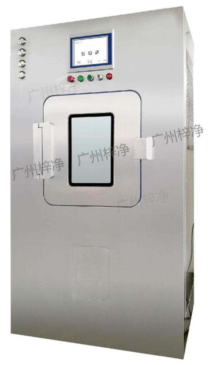 VHP滅菌傳遞窗采用專門的滅菌介質(zhì)給予系統(tǒng)使過氧化氫等離子體更均勻，達(dá)到滅菌效果。