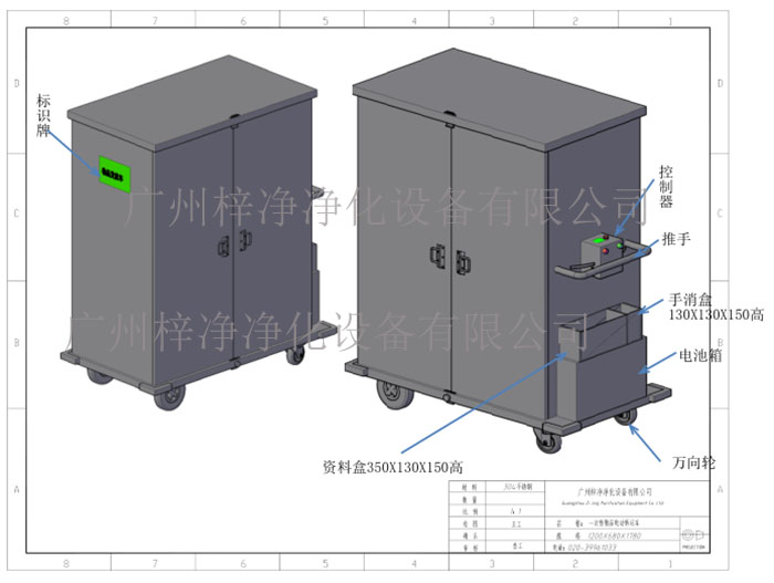 一次性物品電動轉運車設計方案圖 一次性物品電動轉運車設計方案圖