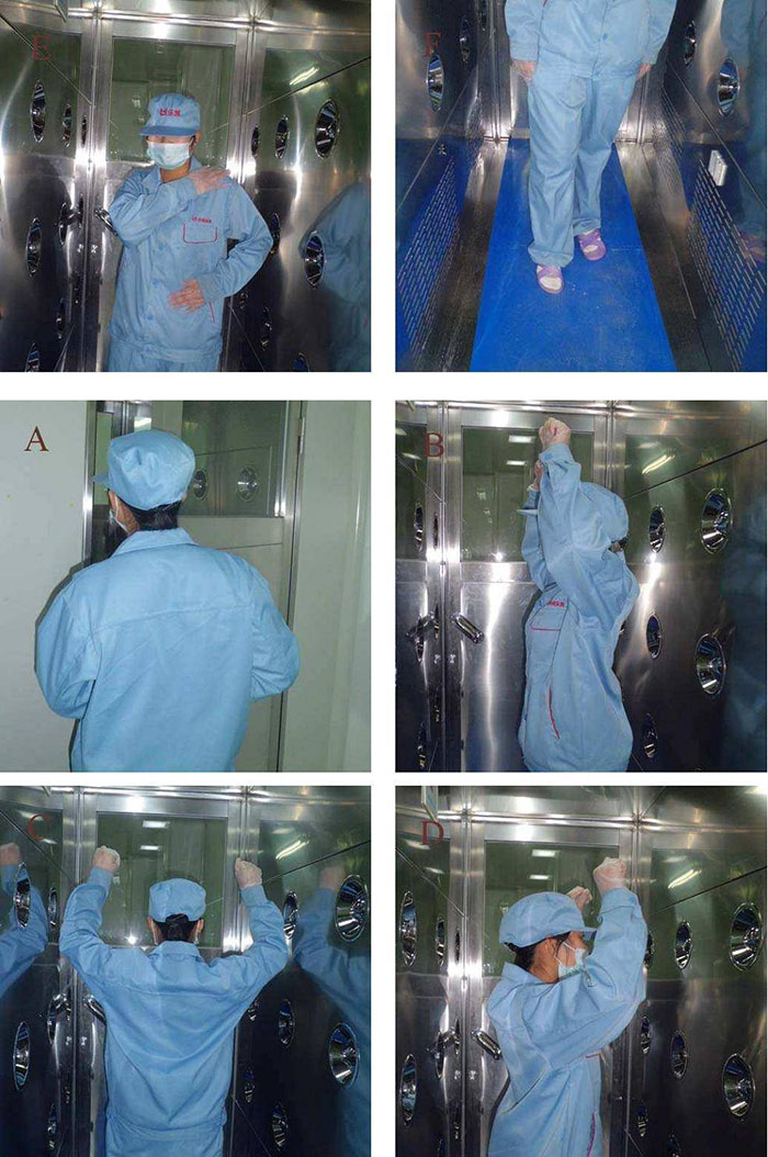 使用前應(yīng)檢查風(fēng)淋室的外觀是否完好，電氣系統(tǒng)是否正常，氣簾是否運(yùn)行順暢。